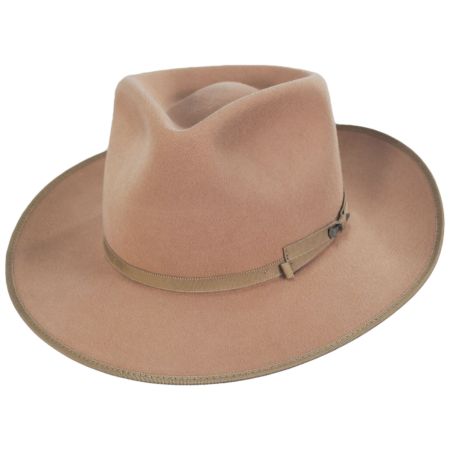 Colver Elite Wool Felt Fedora Hat - Honey