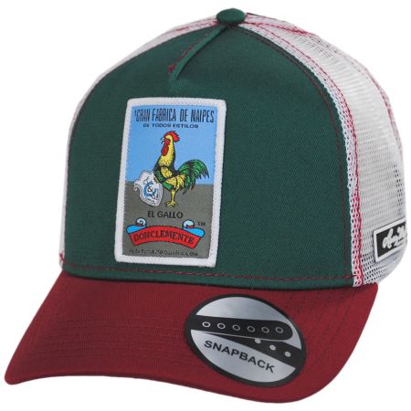 Larry Mahan Hats Loteria El Gallo Snapback Trucker Baseball Cap