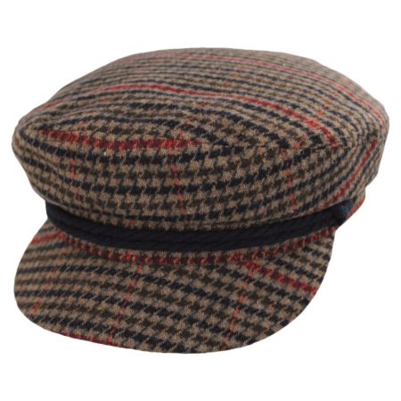 Brixton Hats Houndstooth Plaid Fiddler's Cap