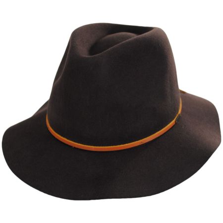 Brixton Hats Wesley Wool Felt Floppy Fedora Hat