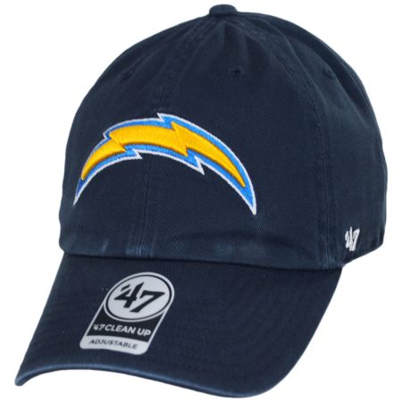 47 Brand Los Angeles Chargers NFL Clean Up Strapback Baseball Cap Dad Hat
