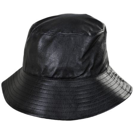 Sylvie Vegan Leather Bucket Hat