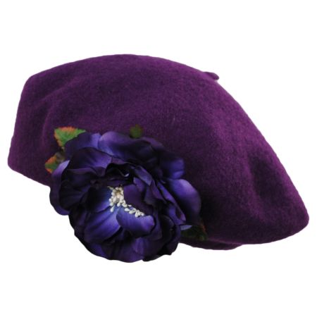Toucan Collection Velvet Rose Wool Beret