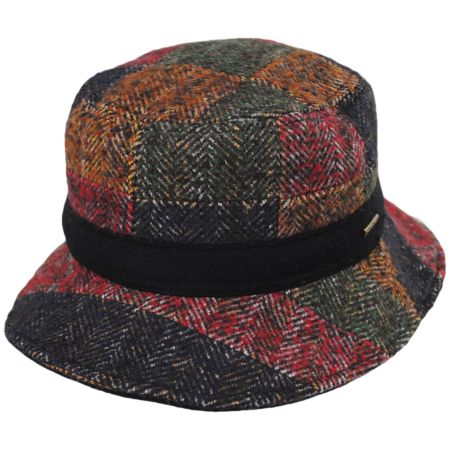 Kent Wool Blend Patchwork Bucket Hat