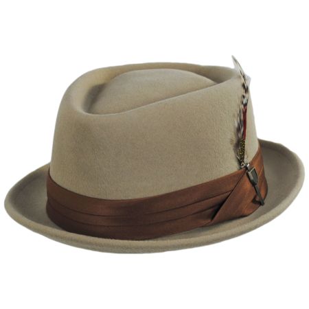 Brixton Hats Stout Wool Felt Diamond Crown Fedora Hat