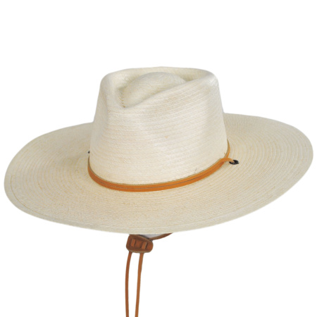 Biltmore Vintage Couture Canyon Moon Palm Straw Rancher Fedora Hat