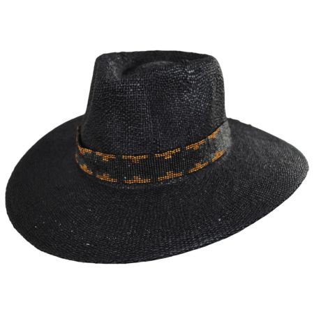 Nikki Beach Twilight Toyo Straw Fedora Hat