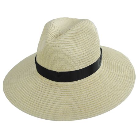 Nikki Beach Andi Toyo Braid Fedora Hat