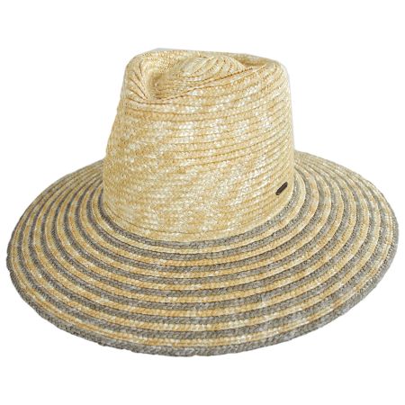 Brixton Hats Joanna Festival Wheat Straw Fedora Hat