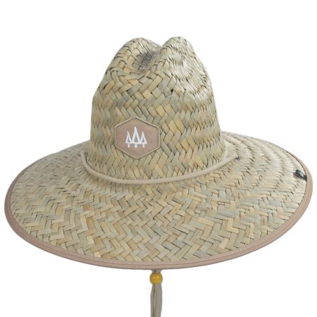 Hemlock Hat Co Mocha Straw Lifeguard Hat