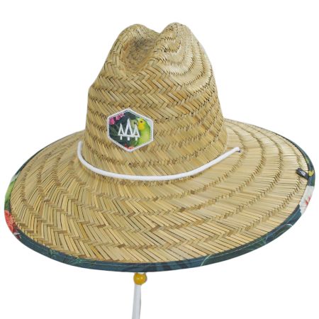 Hemlock Hat Co Caicos Rush Straw Lifeguard Hat