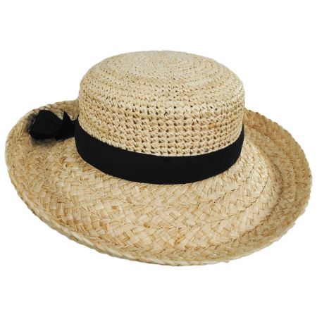 Scala Rockport Big Brim Raffia Straw Sun Hat