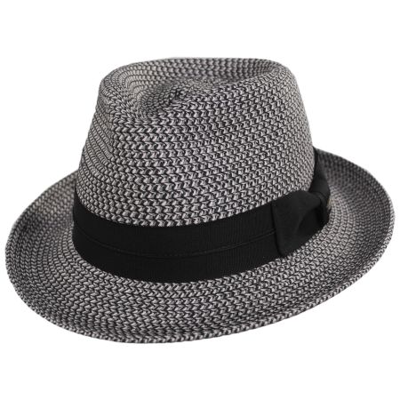 Scala Marton Toyo Straw Fedora Hat