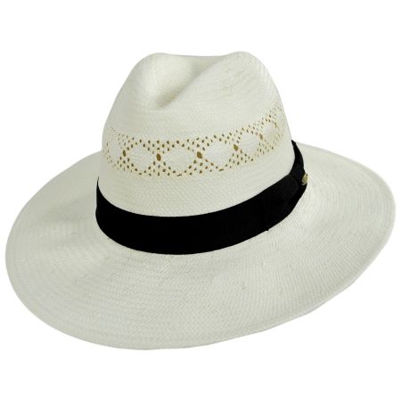 Scala Beau Toyo Straw Fedora Hat