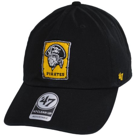 Pittsburgh Pirates MLB Cooperstown Clean Up Strapback Baseball Cap Dad Hat