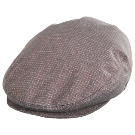 Baskerville Hat Company Tenby Mini Windowpane Cotton Ivy Cap