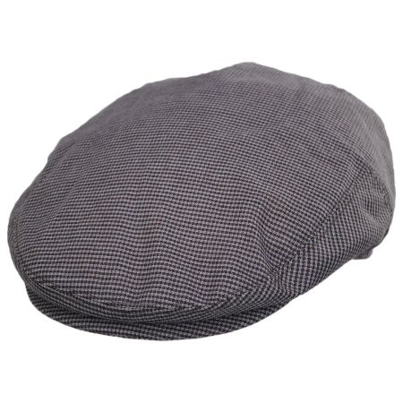 Baskerville Hat Company Talbot Micro Houndstooth Cotton Ivy Cap