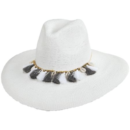 Nikki Beach Antigua Toyo Straw Fedora Hat