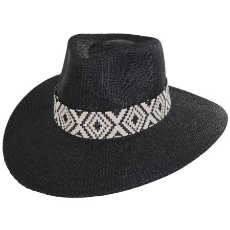 Nikki Beach Ashlyn Toyo Straw Fedora Hat