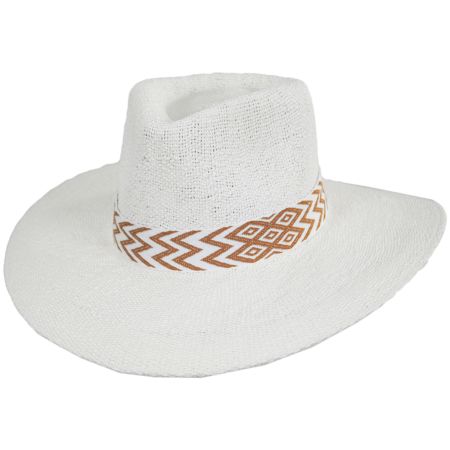 Nikki Beach Chelsea Toyo Straw Rancher Fedora Hat