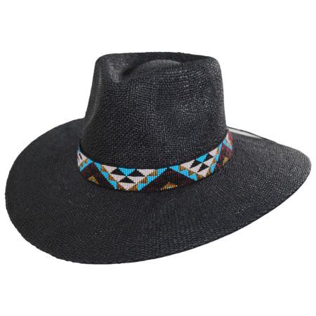 Nikki Beach El Dorado Toyo Straw Rancher Fedora Hat