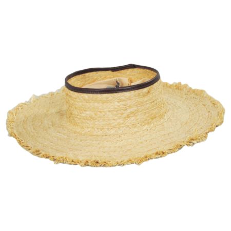 Nikki Beach Porto Heli Raffia Straw Crownless Sun Hat