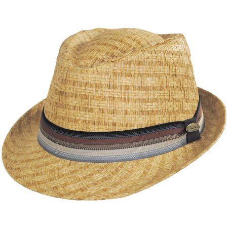 Panama Jack Bonito Toyo Straw Fedora Hat