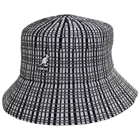 Kangol Prep Plaid Knit Bucket Hat