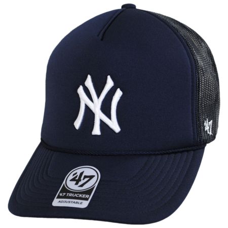 47 Brand New York Yankees MLB Foam Mesh Trucker Snapback Baseball Cap