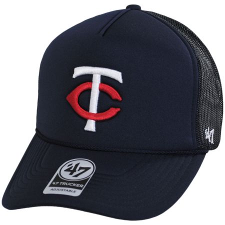 47 Brand Minnesota Twins MLB Foam Mesh Trucker Snapback Baseball Cap