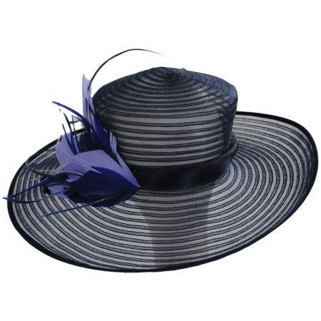 Giovannio Grace Horsehair and Feathers Dress Hat