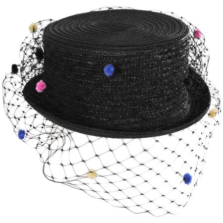 Giovannio Hattie Veiled Mini Top Hat