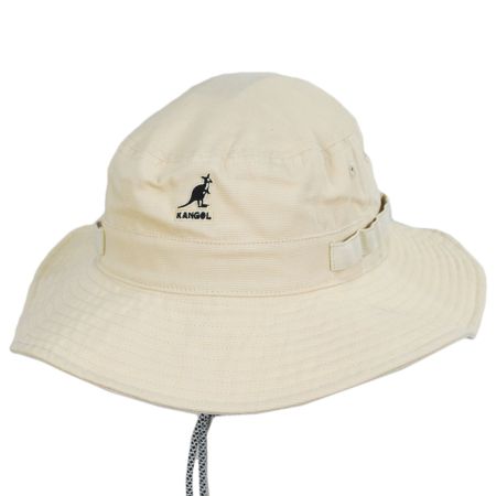 Kangol Jungle Utility Cords Cotton Bucket Hat - Beige
