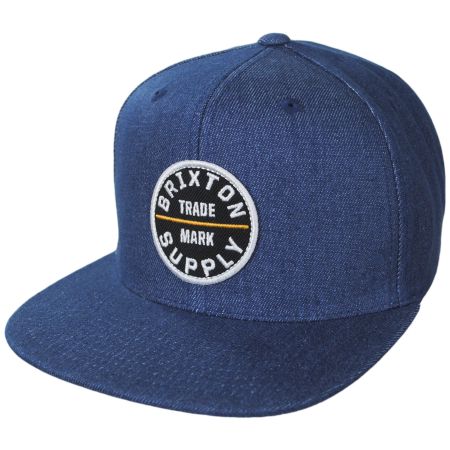 Brixton Hats Oath III Snapback Baseball Cap - Denim Blue