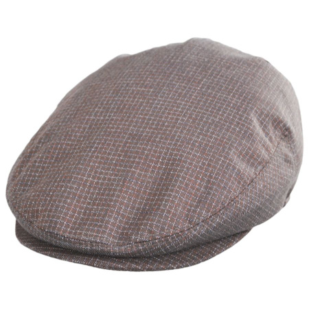  B2B Baskerville Hat Company Tenby Mini Windowpane Cotton Ivy Cap