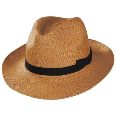 Bigalli Dante Grade 3 Panama Fedora Hat - Putty