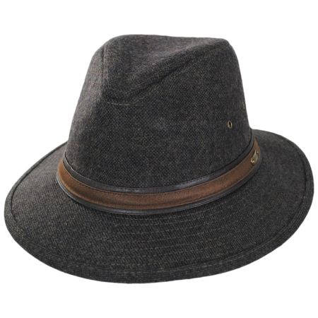 Stetson Hoagy Wool Blend Safari Fedora Hat