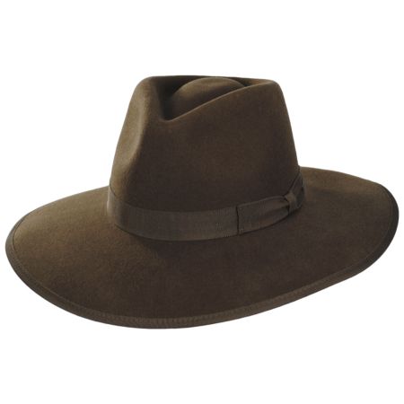 Brixton Hats Jo Wool Felt Rancher Fedora Hat - Desert