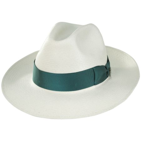 Bigalli Gemstone Grade 8 Panama Straw Fedora Hat