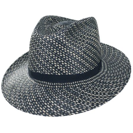 Bailey Phineas Two-Tone Panama Straw Fedora Hat