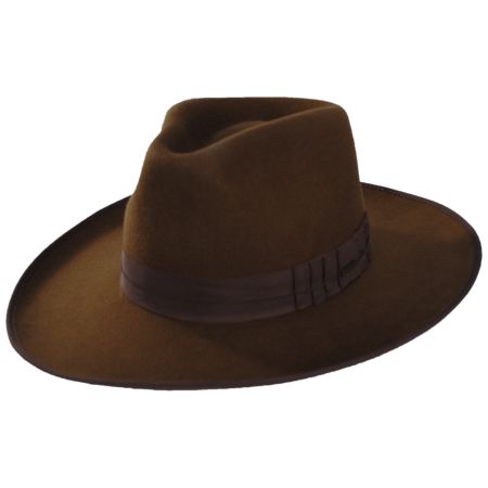 Brixton Hats Reno Wool Felt Fedora Hat - Coffee