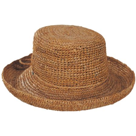 Scala Twisted Raffia Straw Boater Hat