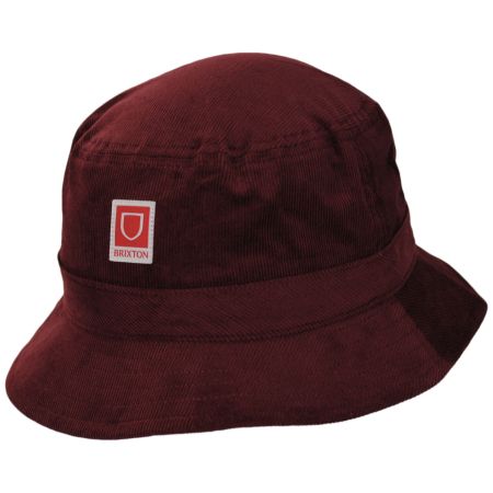 Brixton Hats Beta Cotton Packable Bucket Hat - Berry