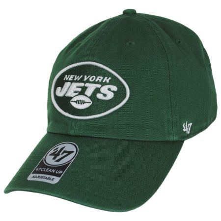 47 Brand New York Jets NFL Clean Up Strapback Baseball Cap Dad Hat
