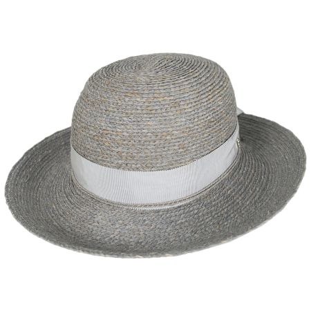 Helen Kaminski Newport Raffia Straw Sun Hat - Light Gray