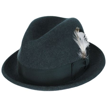 Tino Wool LiteFelt Trilby Fedora Hat - Moss