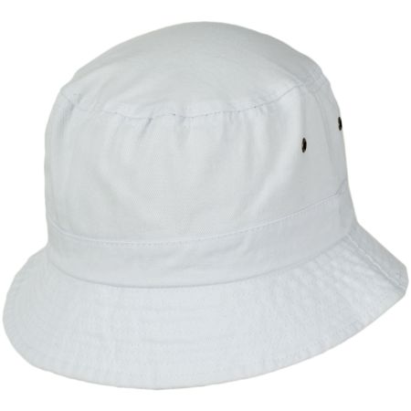 Village Hat Shop VHS Cotton Bucket Hat - White