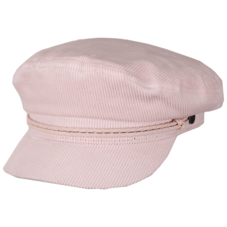 Brixton Hats Cotton Corduroy Fiddler Cap - Light Pink