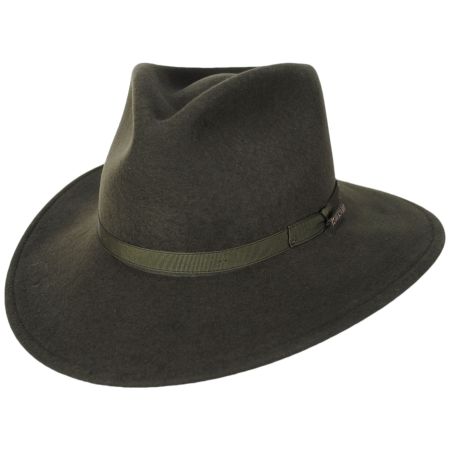 Stetson Hidden Falls Crushable Wool Felt Fedora Hat