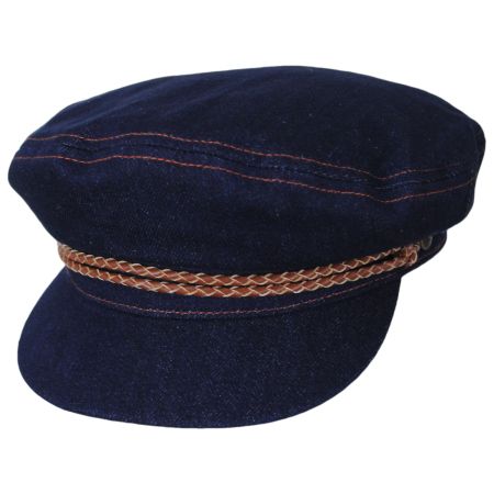 Brixton Hats Cotton Denim Fiddler Cap